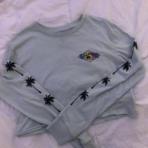 Billabong long sleeve crop top